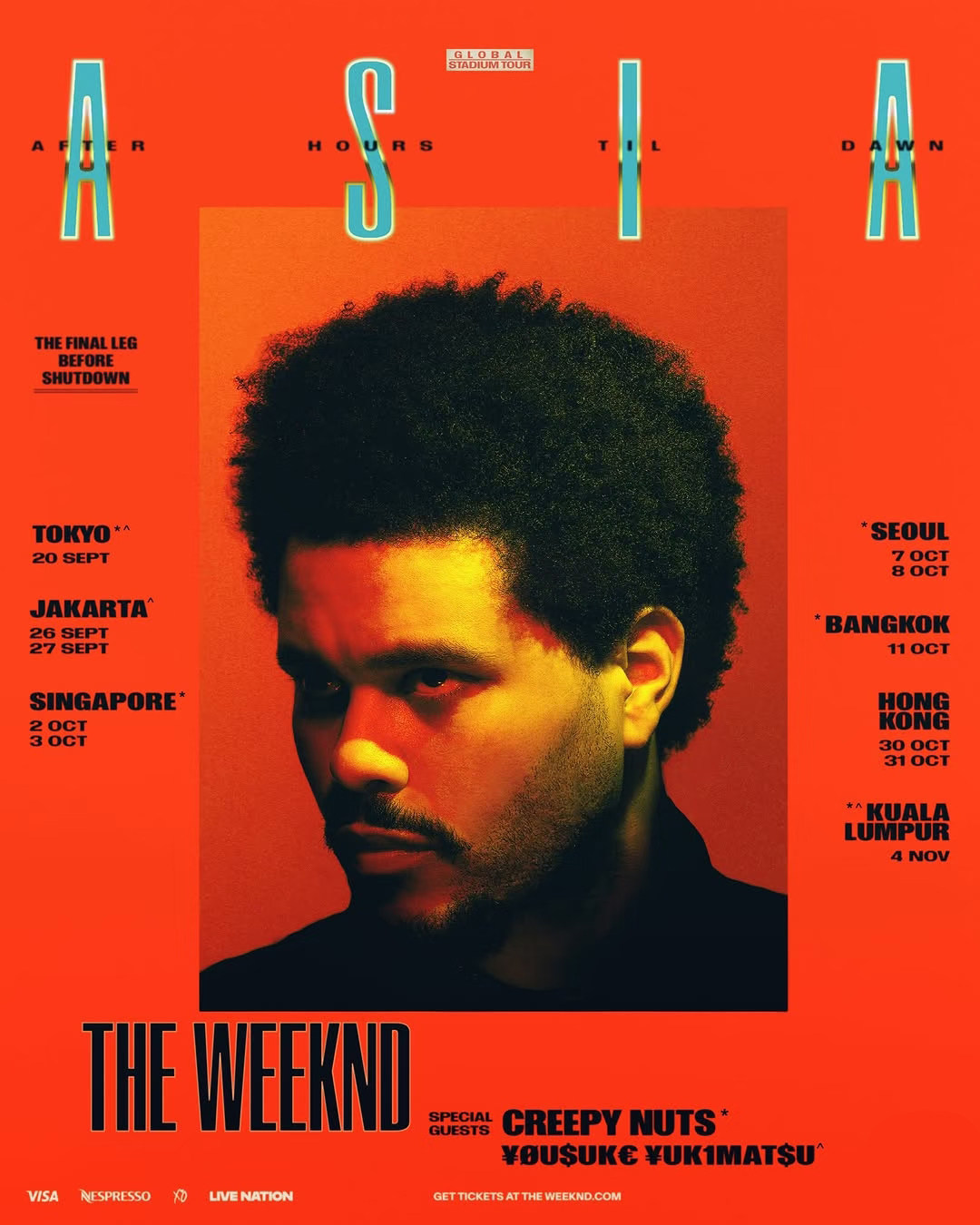 【高阳】The Weeknd 2026 《After Hours Til Dawn》巡演