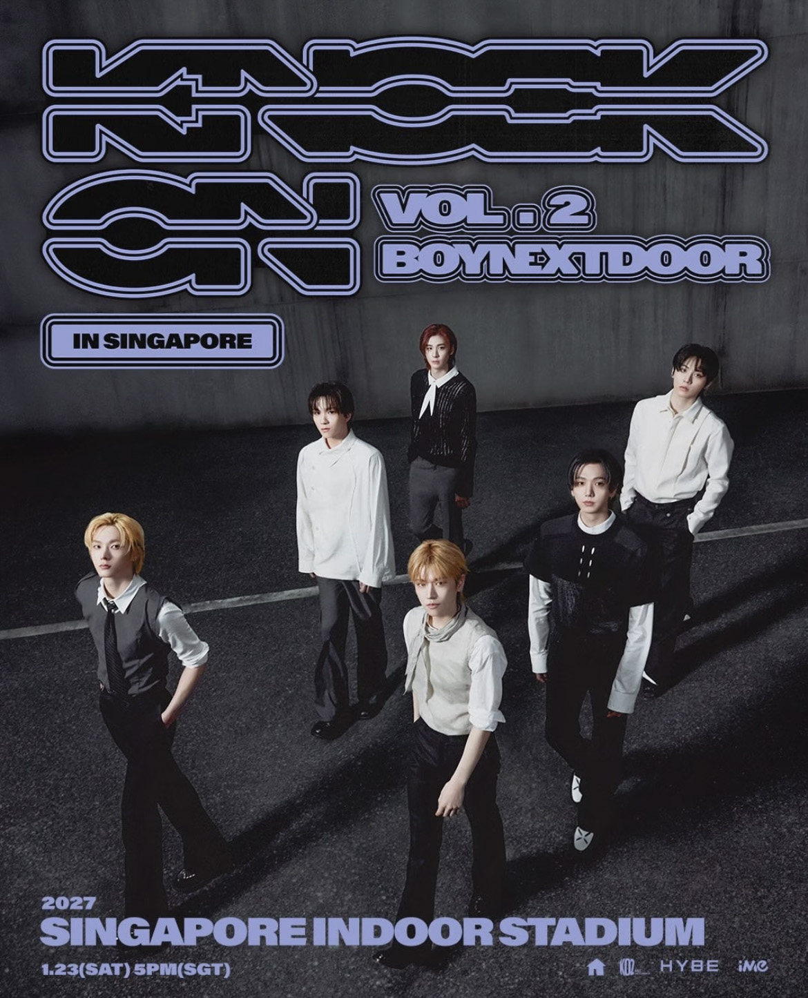 BOYNEXTDOOR‘KNOCK ON Vol.2’巡演-新加坡站海报
