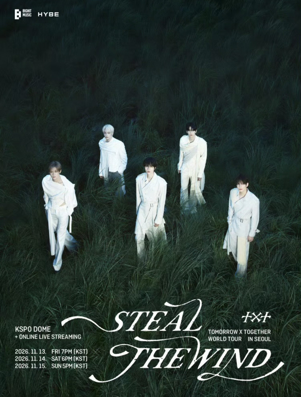 TOMORROW X TOGETHER 世界巡演 <STEAL THE WIND>-首尔站 演出海报