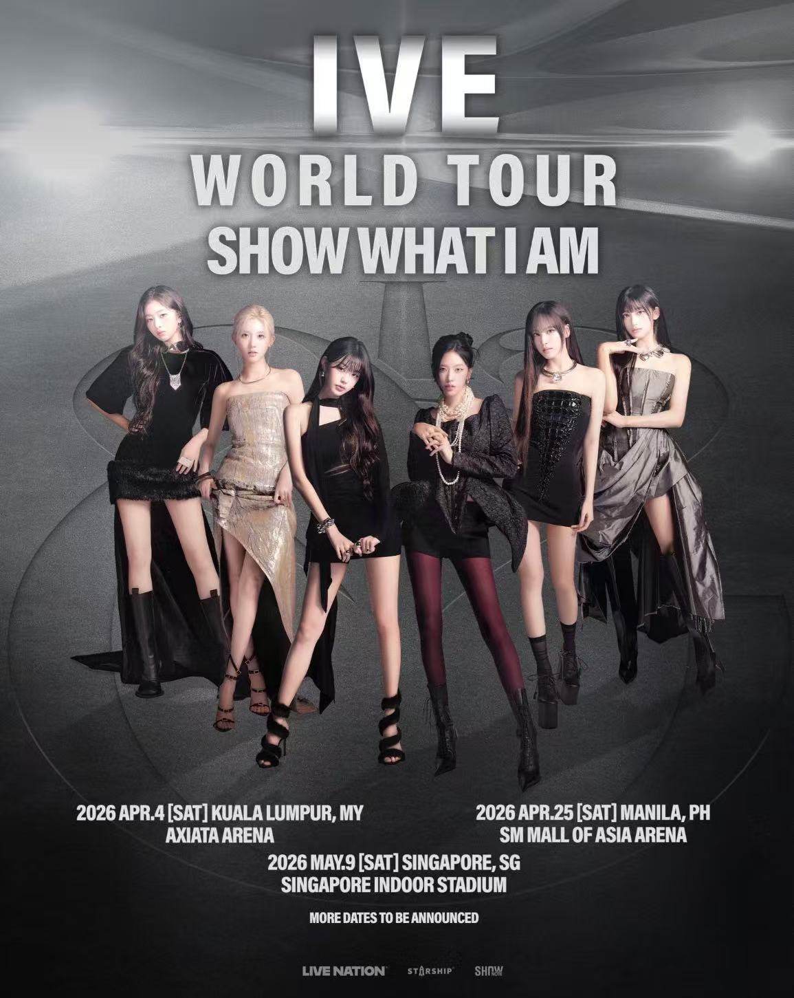 IVE 世界巡演 <SHOW WHAT I AM>巡演海报