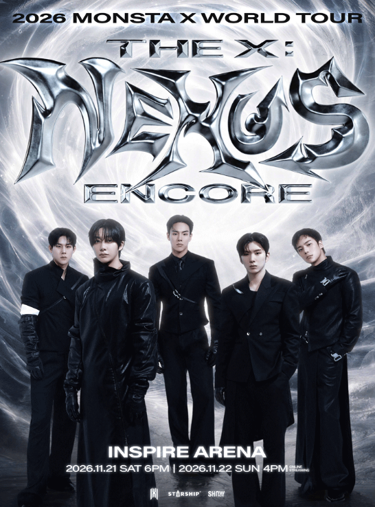 2026 MONSTA X [THE X : NEXUS] 世界巡回演唱会可场-首尔站海报