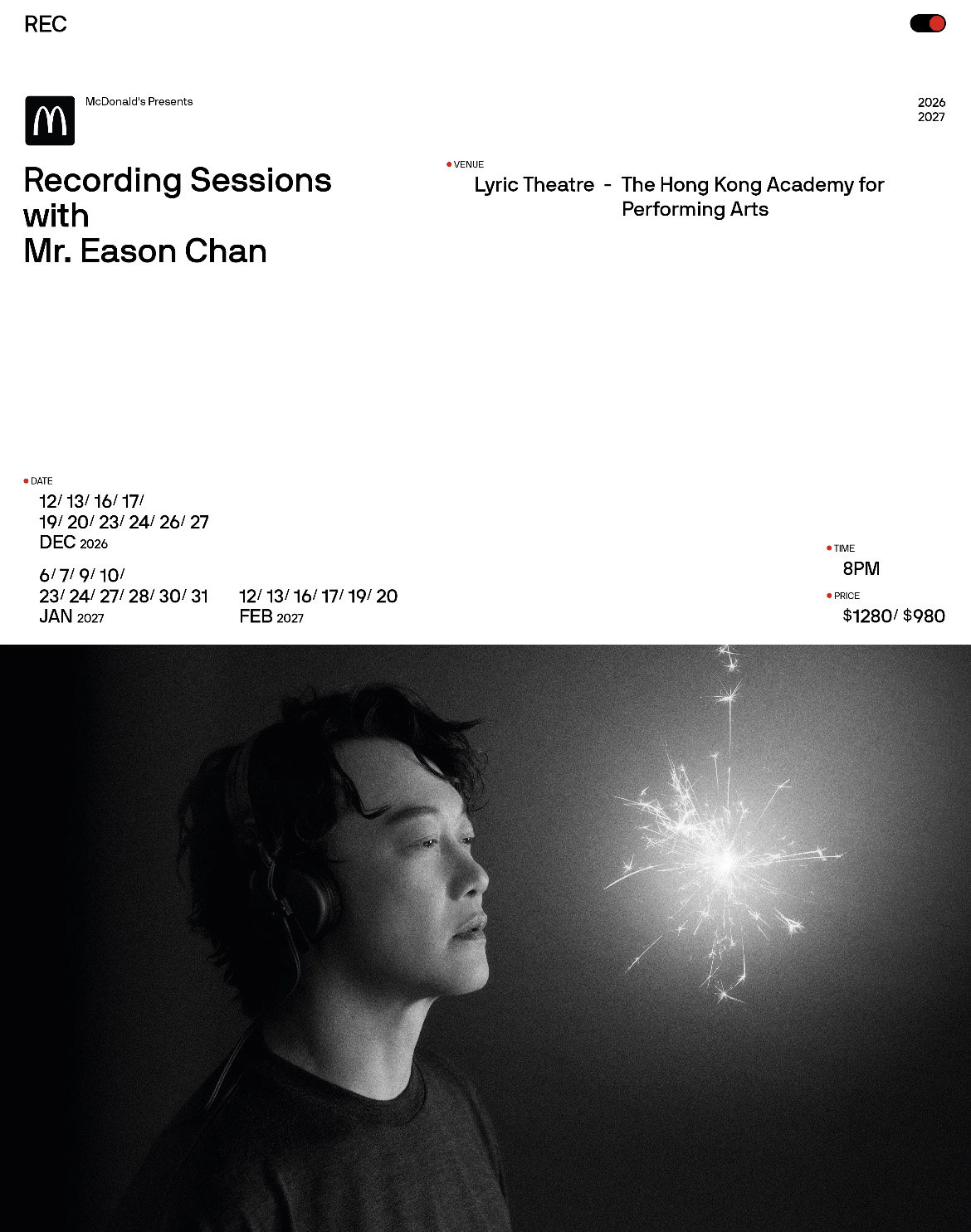 McDonald's Presents: Recording Sessions with Mr. Eason Chan-香港站海报