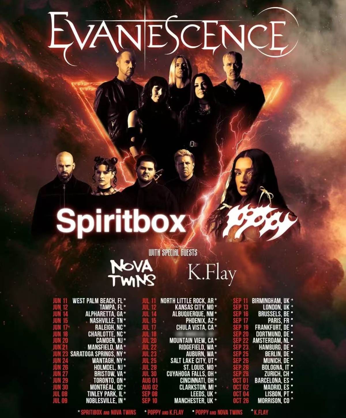 Evanescence Live-吉隆坡站海报