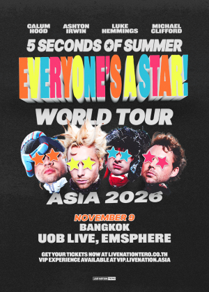 5SOS: EVERYONE’S A STAR! 世界巡回演唱会-曼谷站海报