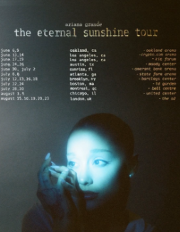 Ariana Grande「A妹」「The Eternal Sunshine」巡回演唱会海报