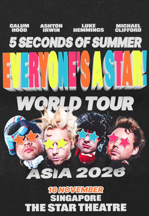 5SOS: EVERYONE’S A STAR! 世界巡回演唱会海报