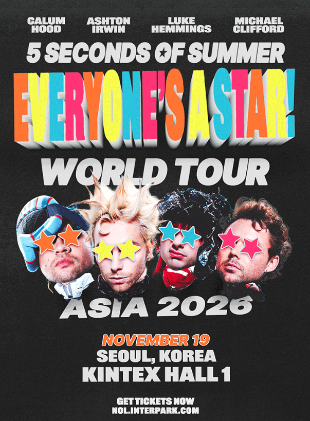 5SOS: EVERYONE’S A STAR! 世界巡回演唱会-首尔站海报